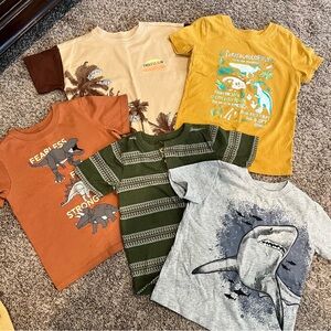 Kids Graphic T-Shirts Set - Assorted Colors